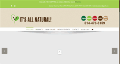 Desktop Screenshot of itsall-natural.com