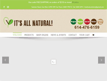 Tablet Screenshot of itsall-natural.com